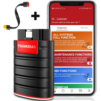 THINKCAR THINKDIAG con Cable de Extensión OBD2, Herramienta de Diagnóstico Automotriz, Lector de Códigos de Error Negro