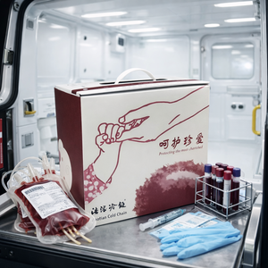 Kit de Transporte de Células Madre de Sangre Placentaria y Vacunas, Sistema de Caja Refrigeradora de Grado Médico, Paquetes de Hielo Criogénicos Recomendados por la OMS - Product Image 6