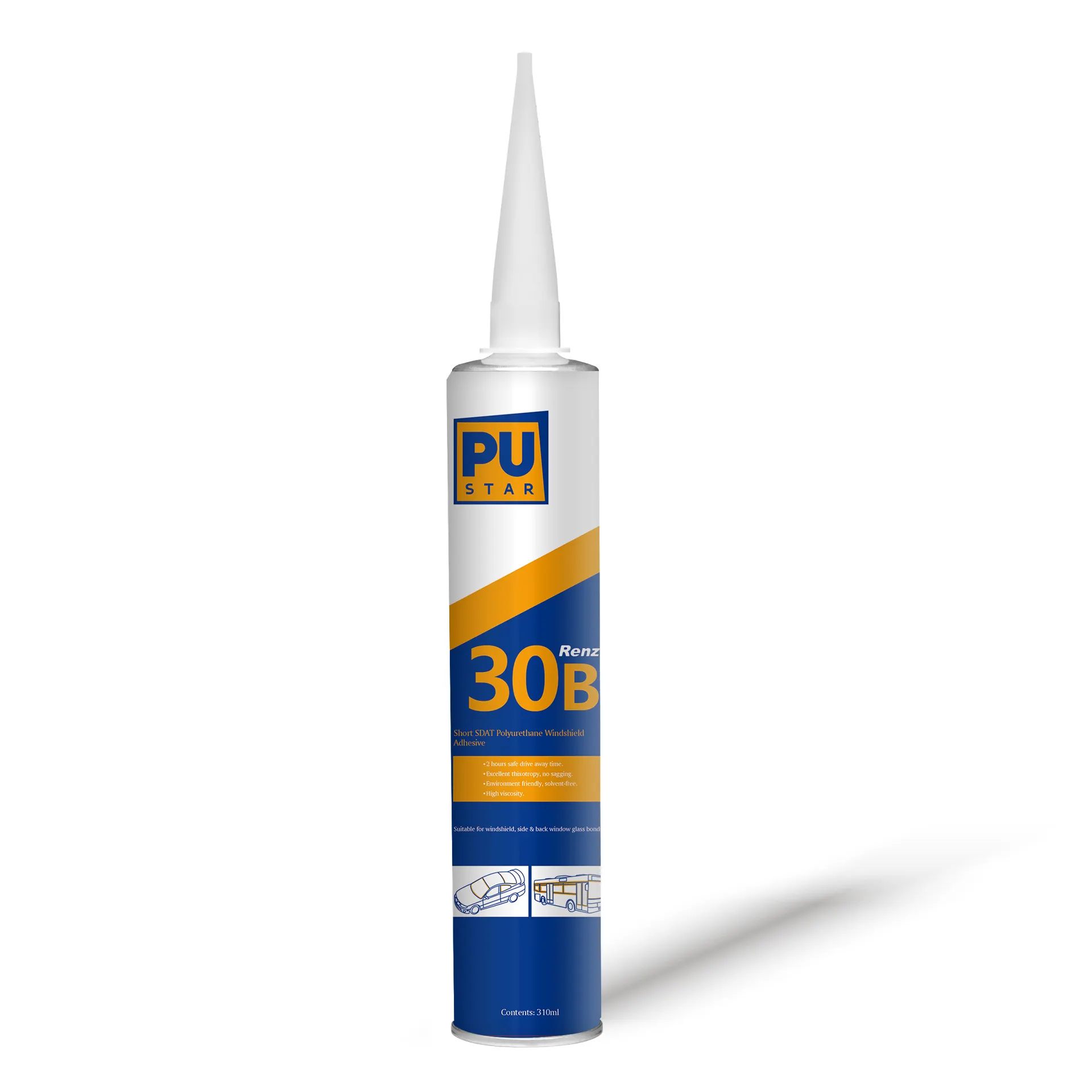 Renz30B Windshield polyurethane adhesive auto glass PU sealant for Windshield Replacement