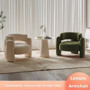 Sofá Individual Moderno de Lujo para Sala de Estar, Popular en Internet, Combinación de Mesa de Centro para Salón de Belleza, Silla de Recepción - Product Image 4