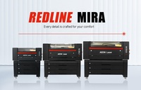 Graveur et découpeur laser CO2 de bureau Redline MIRA pour acrylique, bois, pierre, papier, caoutchouc, MDF, plastique, verre, contreplaqué, compatible Lightburn