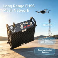 Wireless Communication Mesh Radio Base Station FHSS IP Network Vtol Drone with Remote Control for Advanced Security Solutions