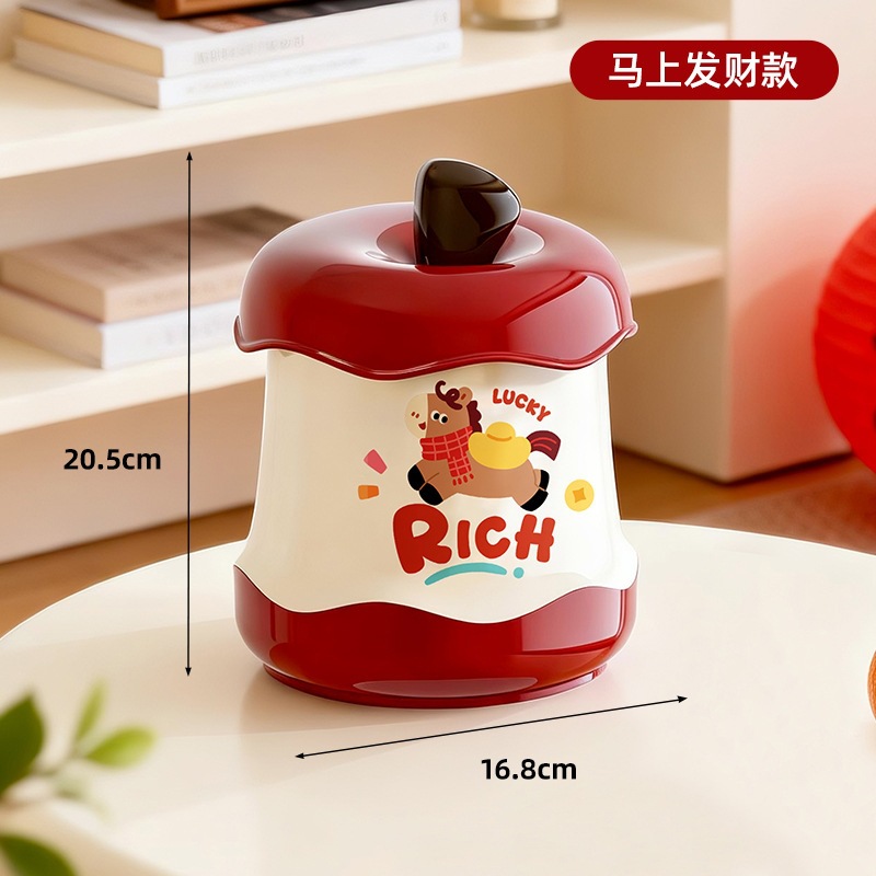 New Year Apple Storage Bucket - Get Rich Immediately