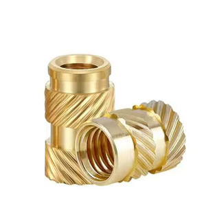 Nhà Sản Xuất Tùy Chỉnh <span class=keywords><strong>Brass</strong></span> M1 M1.2 M1.4 M1.6 M1.7 M2 <span class=keywords><strong>Threaded</strong></span> Chèn Có Knurled Nut Cho Nhựa Mạ Kẽm Kết Thúc - Product Image 5