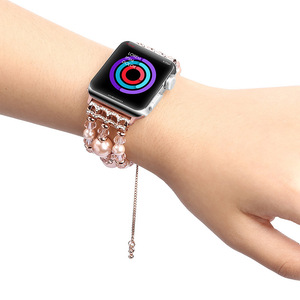 <span class=keywords><strong>2020</strong></span> nuevo diseño de lujo <span class=keywords><strong>apple</strong></span> reloj de diamantes de imitación banda 38mm 42mm mujeres de encanto diamante elástico bandas de <span class=keywords><strong>apple</strong></span> <span class=keywords><strong>watch</strong></span> - Product Image 5