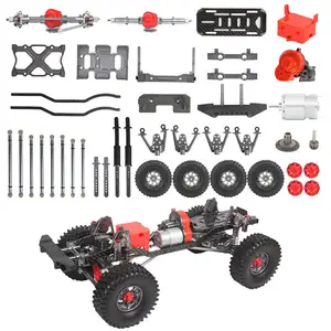 Rock Crawler-chasis Axial SCX10, 1/10mm, base para ruedas, Metal de aluminio y Marco de carbono, accesorios para el cuerpo, 313