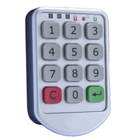 Serrure numérique à carte CDONLOCK CD018 en alliage de zinc et acier pour armoire de classement, casier/tiroir avec accès par carte