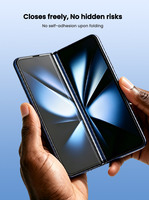 Protection d'écran pliable pour téléphone en TPU, couverture intégrale HD transparente, ultra-fine, antistatique, anti-graisse, imperméable, résistante à la saleté, sans bulles
