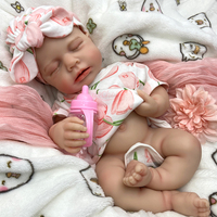 Poupées Reborn Artistiques Personnalisées en Silicone pour Filles, 18 pouces, LouLou, Cheveux Plantés à la Main, Design Fantaisie et Traits Uniques, Service OEM Usine