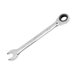 Llave de trinquete cromada de acero 45, métrica, de doble propósito, de boca abierta, para reparación de automóviles, grado industrial - Product Image 3