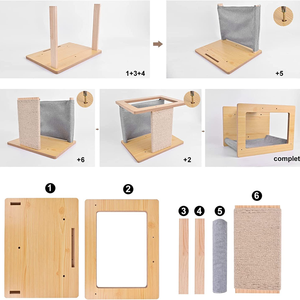 Stylish Unique Wall-Mounted <b>House</b> Wooden Hammock <b>Bed</b> for Cats Pet <b>Beds</b> - Product Image 4