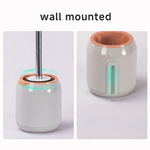 HOLAMOPA <b>TPR</b> Toilet Brush Set with Hanging Socket Holder Detachable Bristles Odor Resistant Bathroom Solution - Product Image 3