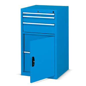 Fami Flexa Series <b>Drawer</b> Cabinet 564x600x1000mm With 3 <b>Drawers</b> And Door Storage For <b>Tools</b> And Accessories - Product Image 3