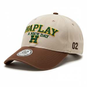 หมวกเบสบอลผ้านิ่มปักลายสำหรับเล่นกีฬาวิ่งทำจากผ้าฝ้ายมีโลโก้ออกแบบได้ตามต้องการ - Product Image 1