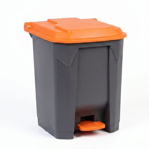 Cubo de Basura Rectangular de Plástico con Pedal, para Interiores, con Tapa, para Cocina, Hogar, Comercial, de Gran Capacidad - Product Image 4