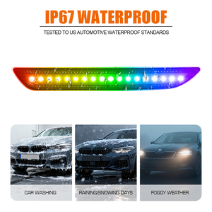 Xe RGB <span class=keywords><strong>LED</strong></span> Side Đánh Dấu Chỉ Số Đèn Cho Ford Mustang 2015 2023 Xe Phía Sau Fender Đánh Dấu Phản Xạ Đèn - Product Image 2