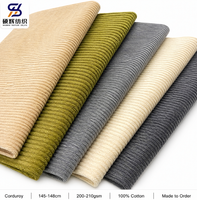 Tissu en velours côtelé 200-210 g/m², chaud, doux, durable, respirant, 100 % coton, pour vestes, pantalons, manteaux, sacs, filles
