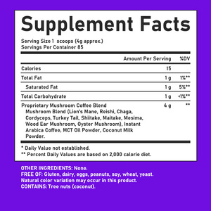 Hot Sale Mushroom Coffee Powder Support <b>Supplement</b> Mushroom Improves Focus Alertness Calories Exclusive Elevated Clean Coffee - Product Image 2