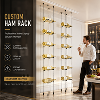 Meuble à vin de luxe avec organisateur de bouteilles, bar à vin, armoire pour villa et restaurant, aménagement personnalisé, délai de livraison rapide