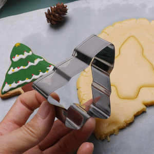 Chine Vente en gros OEM Arrivée Fournisseur doré Arbre de Noël Métal <span class=keywords><strong>cuir</strong></span> <span class=keywords><strong>Emporte</strong></span>-pièce Moule à biscuits - Product Image 5