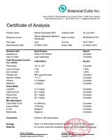 B.C.I Supply 100% Poudre d'extrait de stévia biologique pure Stevioside 99 Édulcorants stévia