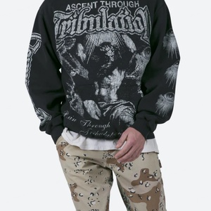 Sweat à capuche personnalisé avec logo Tribulation, poche avant, sweat à capuche en polaire technique, 100% coton de haute qualité, sweat à capuche en tapisserie - Product Image 2