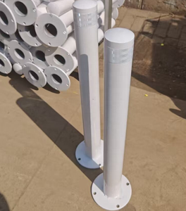 เสาเหล็กกั้นจราจรแบบกำหนดเองจากโรงงาน OEM สำหรับงานหนัก เคลือบสีขาวเหลือง ป้องกันการชน ป้องกันอุบัติเหตุ - Product Image 6