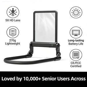 Lupa con <span class=keywords><strong>Luz</strong></span> LED, Manos Libres, Recargable por USB, Profesional, para Reparaciones, Lectura, <span class=keywords><strong>Luz</strong></span> <span class=keywords><strong>Nocturna</strong></span> - Product Image 5