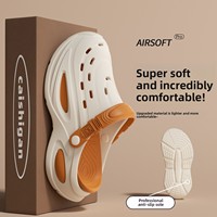 Chaussons pour hommes à sonorité claire, nouveau style d'été, pour l'extérieur, à semelle épaisse, rehaussants, antidérapants, imperméables et respirants