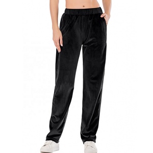 PIHA SPORTS Women's Polyester/Cotton 2 in 1 Autumn Sporty <b>Velour</b> Velvet <b>Jumpsuit</b> Onesie Long Sleeve Zip Casual Jogger - Product Image 3
