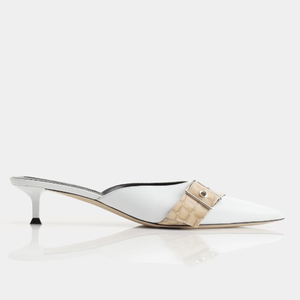 DB hecho a mano nuevo diseñador de tacón alto Muller zapatos para mujeres famoso antideslizante Evergreen puntiagudo transpirable primavera - Product Image 3