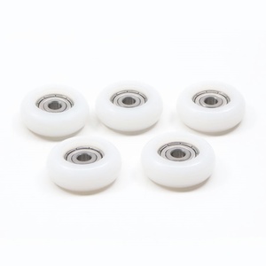 Rodamiento de acero inoxidable S420 de 6x32x11mm S626ZZ con revestimiento de nailon plástico PA6 Rodillos de ventana de tipo redondo Rodillo de puerta corredera - Product Image 3