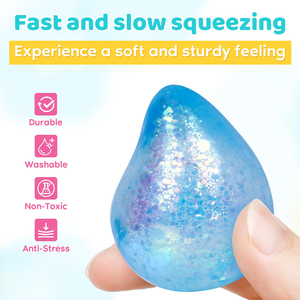 H&W TPR-2 Factory Direct Sale Colorful Stress TPR Sugar <b>Ball</b> Mini Slow Rising Water Shape Stress Relief <b>Squeeze</b> Toys - Product Image 5