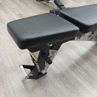 TTFLEX Banc de musculation réglable en 2 sections, usage commercial et domestique, pour haltères, musculation, presse à banc et entraînement de force