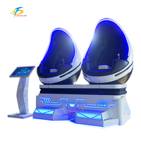 Simulateur de réalité virtuelle 9D VR Egg Cinema pour 2 joueurs, fauteuil œuf simulateur de mouvement pour la maison et les centres de jeux