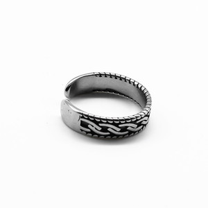 yunnique Fashion <b>Rings</b> Open Design Retro <b>Titanium</b> Steel Men Women Jewelry Gift Geometric Shape Meiwei Color GZY-J0132 - Product Image 2