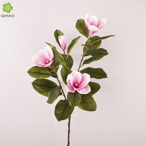 Simulated Large Magnolia <b>Flowers</b> 101cm PVC Soft Plastic Home Decor Wedding Props - Product Image 5