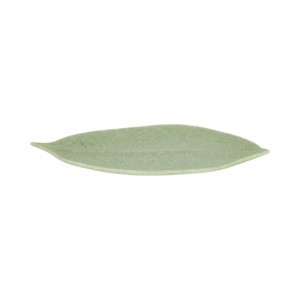 Vassoio decorativo a forma di foglia per decorazioni da tavolo o come centrotavola, design minimalista, colore verde - Product Image 1