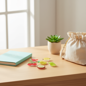 Fermacapelli Angelina Fruit Series da 8 cm, accessori per capelli per donne e ragazze - Product Image 3