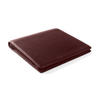 Porte-documents de luxe en cuir fait main avec logo personnalisé, organiseur de documents portable avec fermeture éclair, classeur et planificateur budgétaire