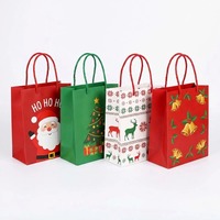 Sac en papier cadeau de luxe en carton blanc 210 g/m² réutilisable pour Noël, idéal pour les fêtes et l'emballage de courses en gros