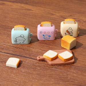 Mini máquina de pan tostado simulado para casa de muñecas, decoración de juegos de comida, modelo DIY, miniaturas, accesorios de escena, accesorios de resina - Product Image 1