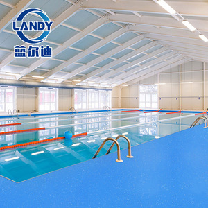 Tapis de sol en PVC antidérapant, imperméable et épaissi Landy Plastic Flooring pour piscine et salle de bain, forme rectangulaire - Product Image 1