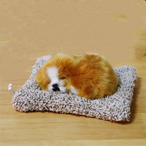 Life Like ที่นอนแมวของเล่นเด็ก,โมเดลแมวแบบคงที่ของตกแต่งโต๊ะรถเสื่อถ่านไม้ไผ่จำลองสัตว์เลี้ยงนอนหลับ - Product Image 5