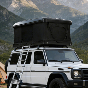 เต็นท์หลังคารถแบบเปลือกแข็งสำหรับ 4 คน ทำจากอลูมิเนียม สีดำเทา สำหรับตั้งแคมป์กลางแจ้ง - Product Image 1
