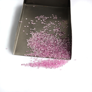 Saphir rose naturel de haute qualité, couleur rose, forme ronde, taille 0,8 mm - Product Image 6