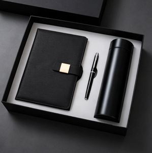 Set de Papelería con Botella de Agua Aislada y Cuaderno de Cuero PU A5 con Bolígrafo, Personalizado con Logotipo, Regalo para Profesores - Product Image 3