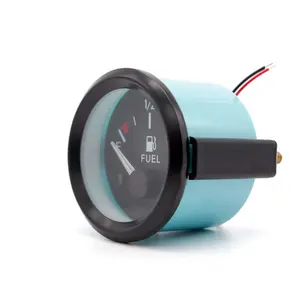 Jauge de carburant de 2 pouces 52mm 12V pour voiture mesurant la quantité d'huile du niveau d'huile du véhicule automobile Compteur de carburant E à F Utilisation de remplacement