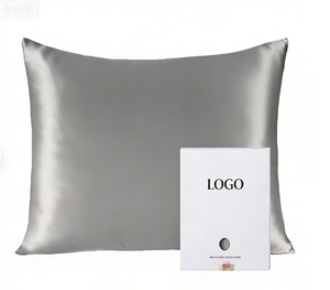 Taie d'<span class=keywords><strong>oreiller</strong></span> rectangulaire de luxe en soie 100% pure mûrier 19 Momme, double face à pois, pour cheveux et peau, 1 pièce <span class=keywords><strong>40x80</strong></span> cm - Product Image 1