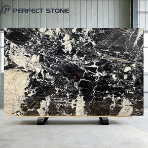 PerfectStone Lussuoso Marmo Nero Calacatta Naturale Spessore 18mm Impermeabile ed Ecologico per Progetti di Cucina e Bagno - Product Image 1